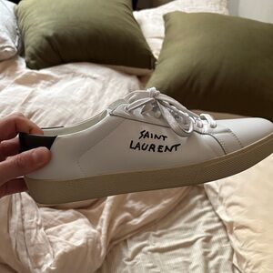 Saint Laurent White and Black Casual Sneakers